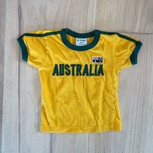 Children’s Kids Size 2 Boys/Girls Australia Short-Sleeve Tee-Shirt